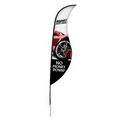 13' Sabre Sail Sign Kit Single-Sided w/Spike Base